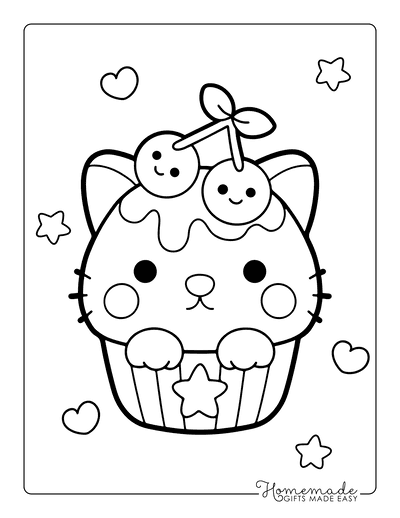 Kawaii Coloring Pages for Kids