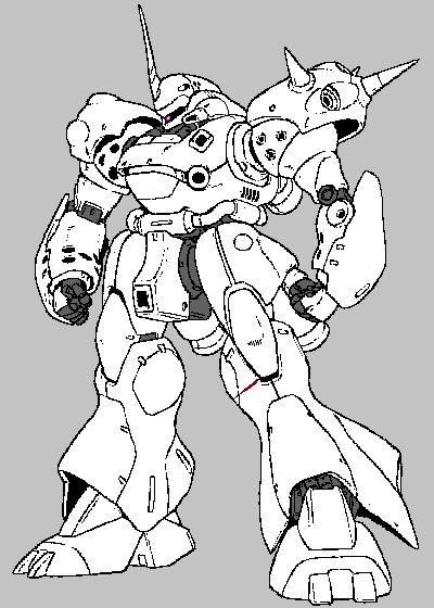 Blank Kämpfer drawing, so I can try out different color schemes before  settling on one. | Gundam, Gundam model, Super robot