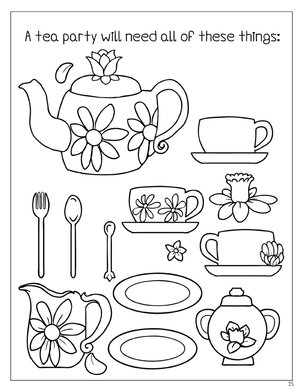 Coloring Books | Enchanted Tea Party Coloring Book