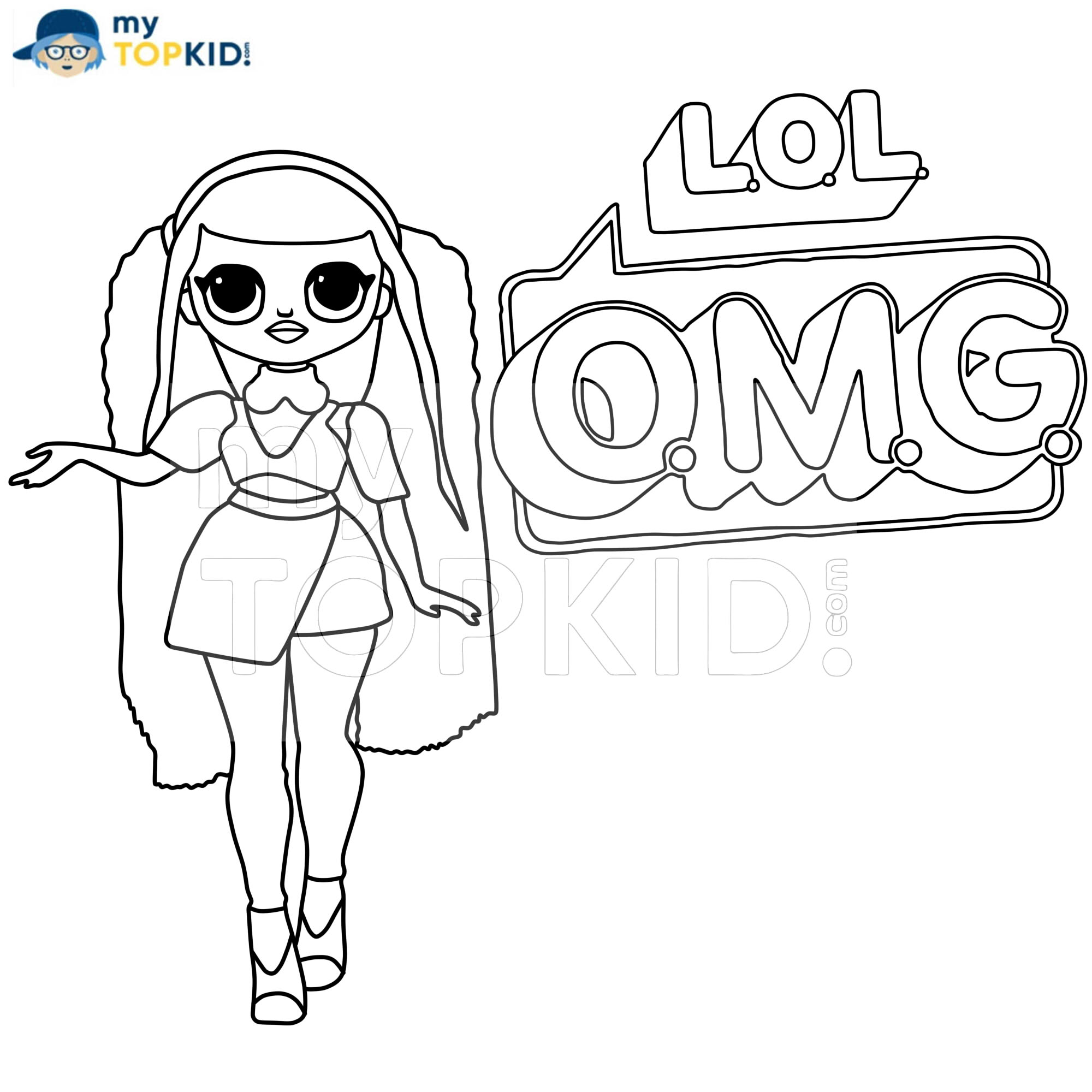 LOL Surprise OMG Dolls Coloring Pages. Print New Dolls