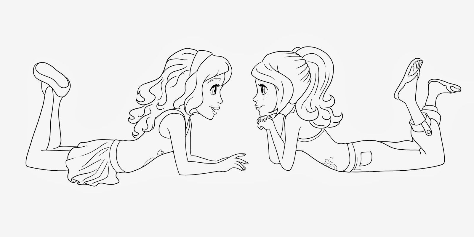 Lego Friends Mia Coloring Page - WeSharePics