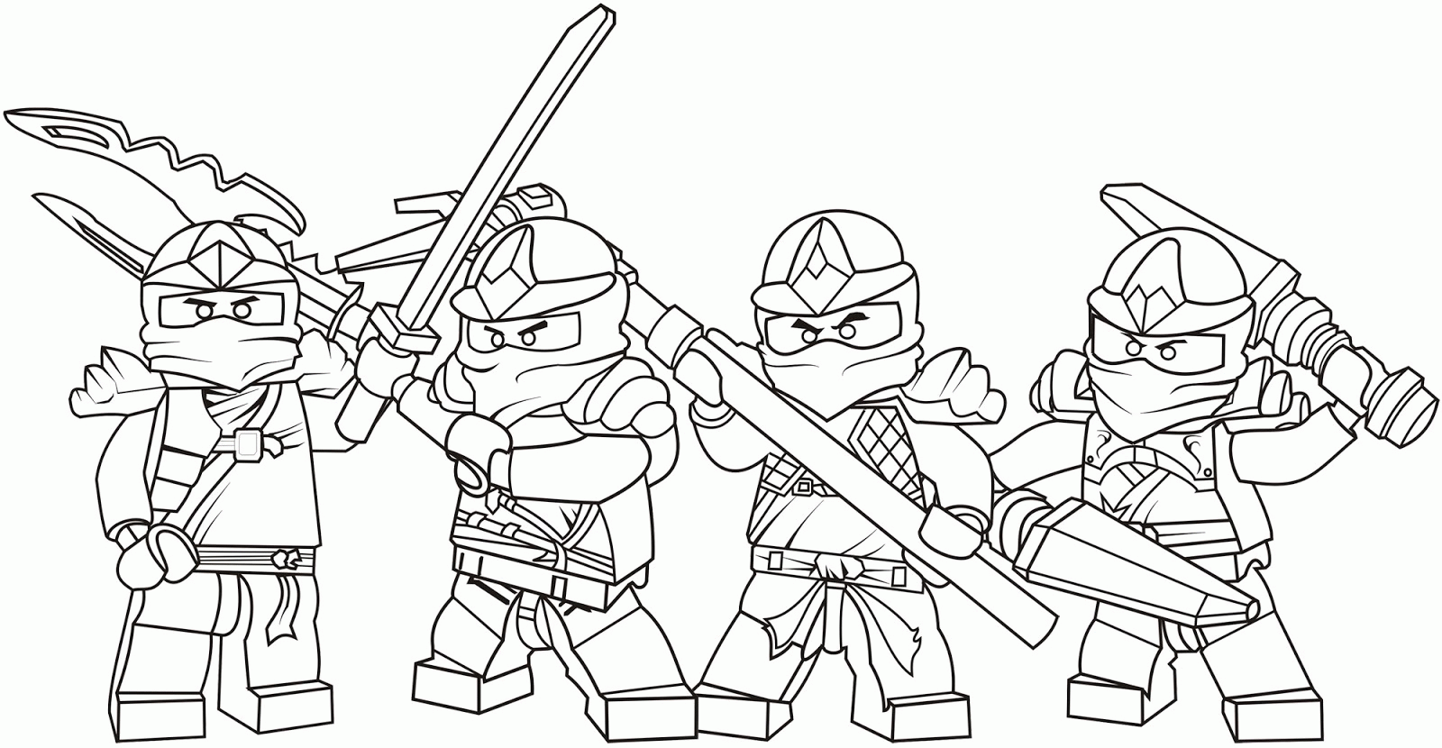 Ninjago Lego Coloring Pages Printable - High Quality Coloring Pages