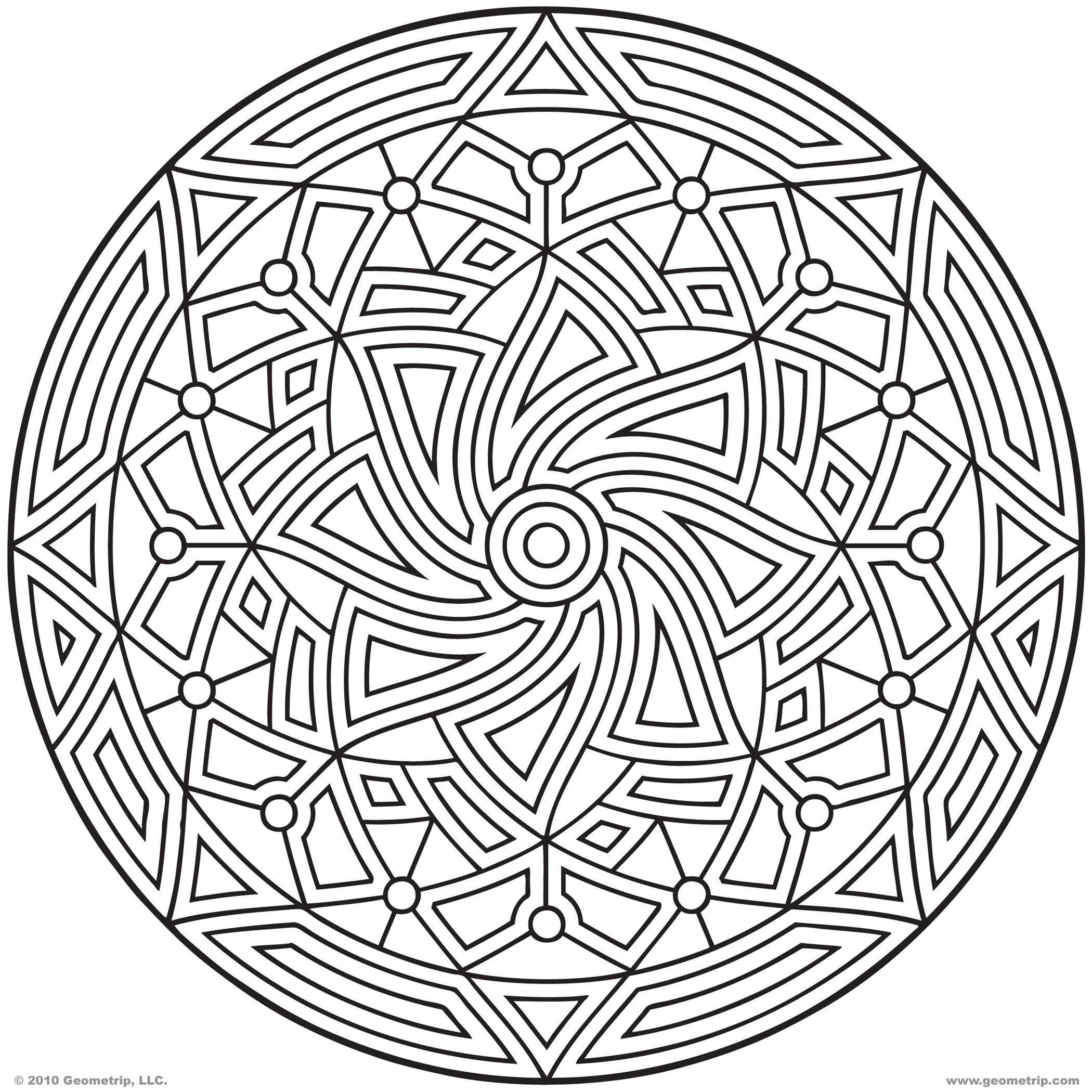 Coloring Pages Geometric Designs Printable Coloring Pages For Kids ...