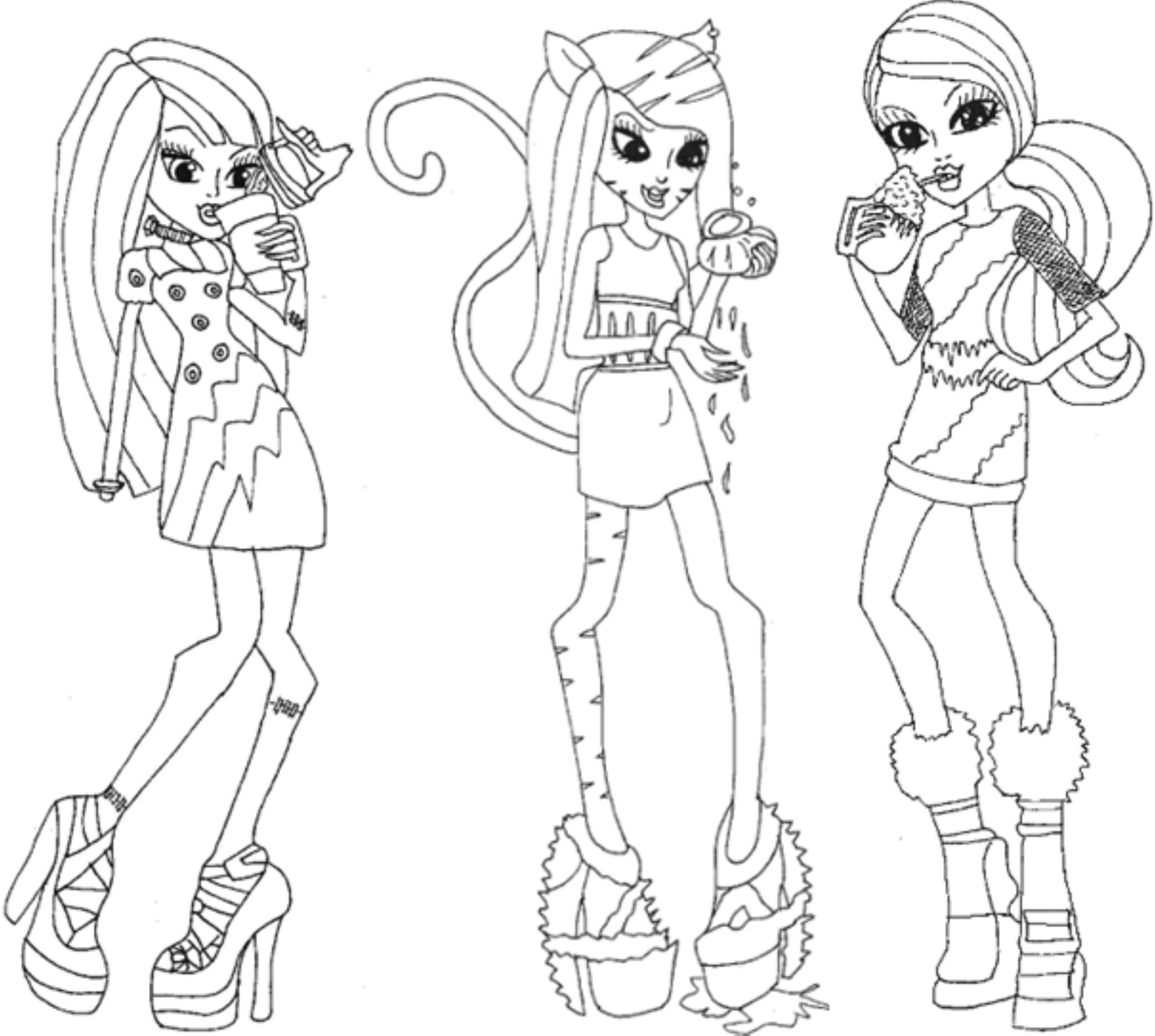 monster high coloring pages baby - Printable Kids Colouring Pages