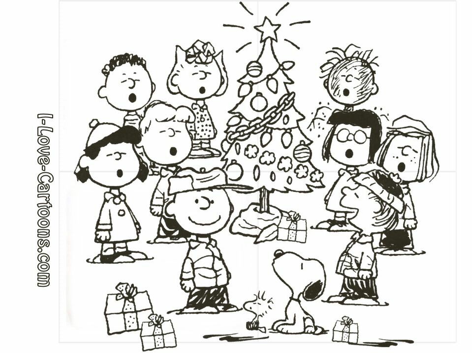 A Charlie Brown Christmas Coloring Pages Charlie Brown Christmas ...
