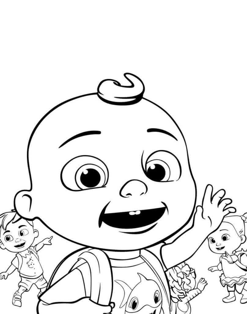 Johnny and Friends 1 Coloring Page - Free Printable Coloring Pages for Kids