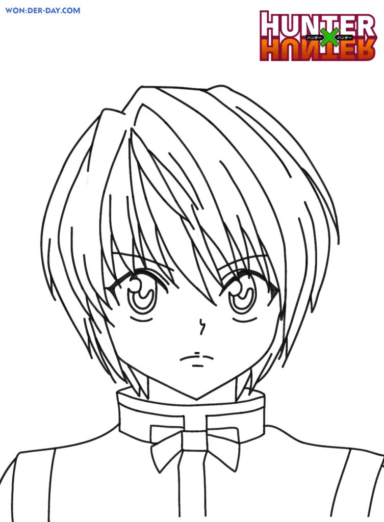 Kurapika Coloring Pages - Hunter x Hunter Coloring Pages - Coloring Pages  For Kids And Adults