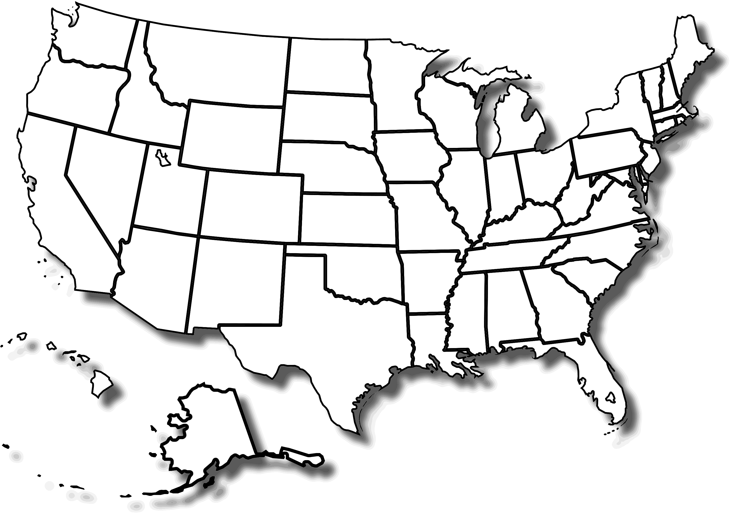 Map Of United States Blank Printable | Fun Printable | Usa karte, Karte  spiel, Karten