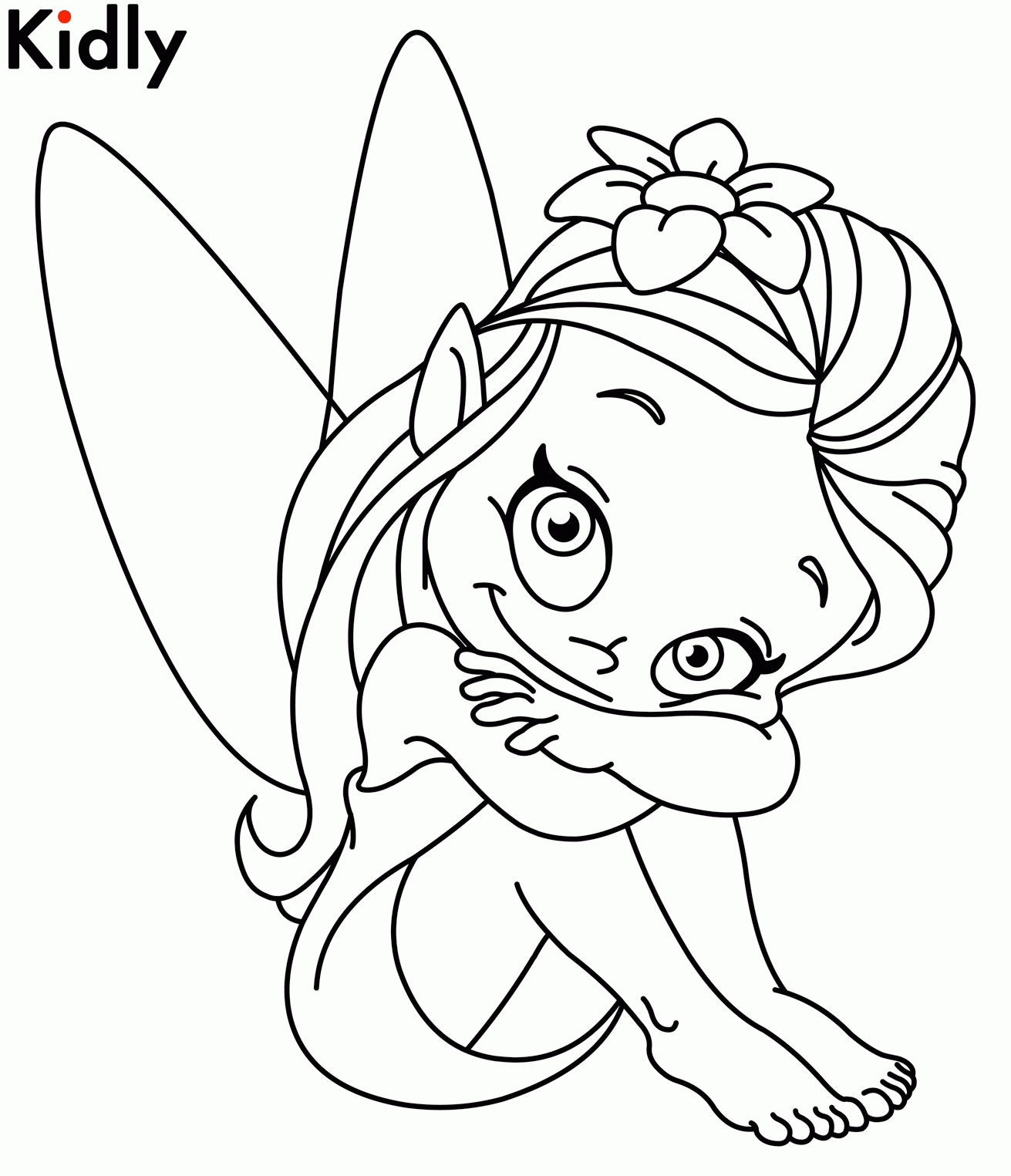 Fairy Coloring Sheets Free Fairy Color Detailed Fairy Coloring ...