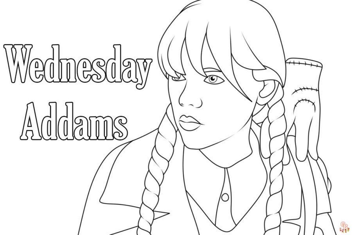 Home - Wednesday Coloring Pages for Kids