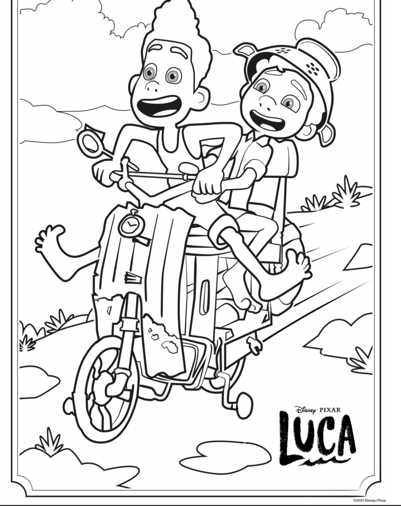 Free Luca Coloring Pages | Disney Printables #PixarLuca - Life. Family. Joy