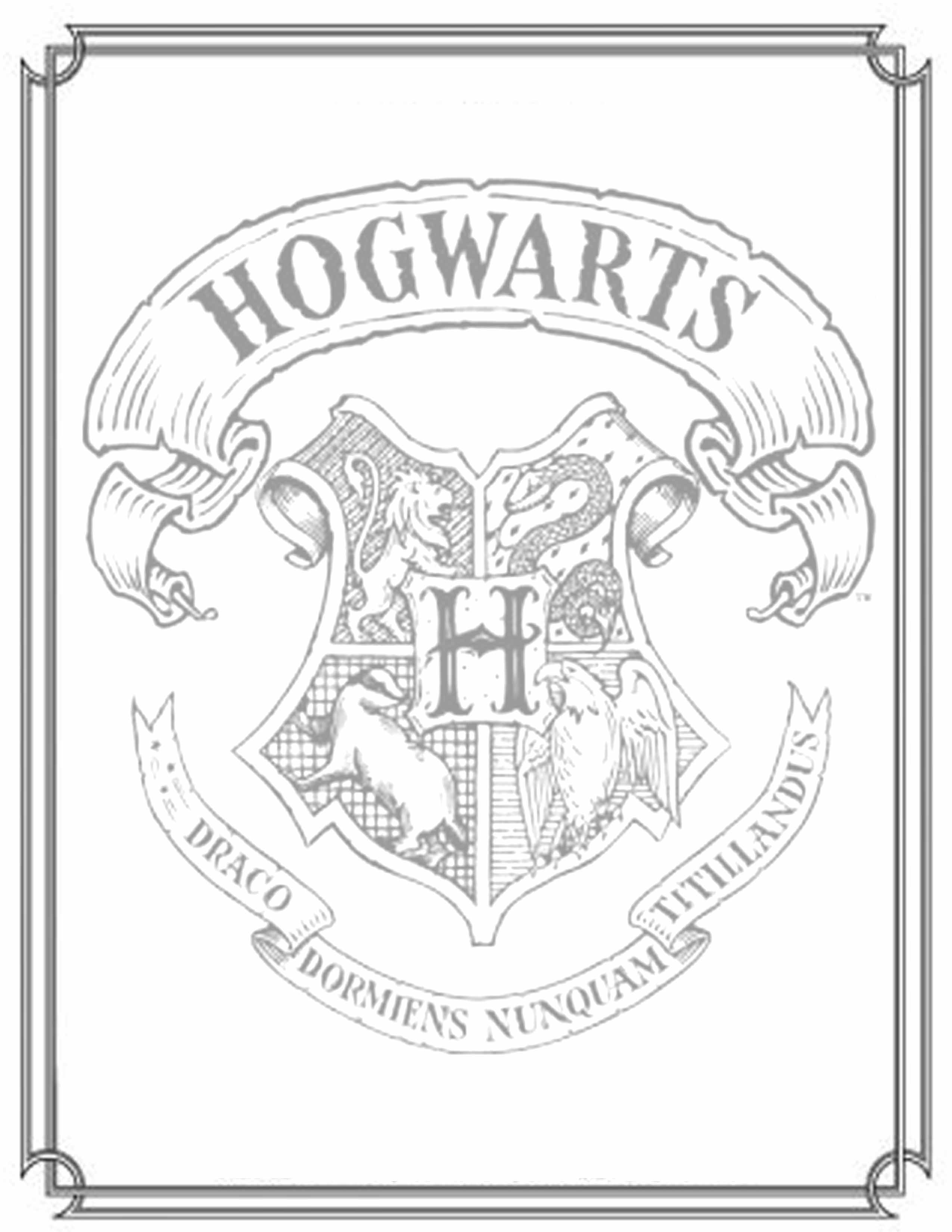 Harry Potter Coloring Pages to download and print for free