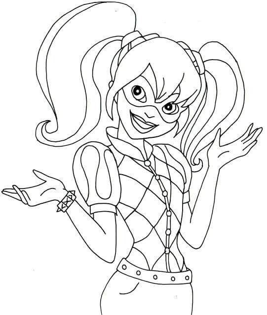 20 Free Printable Harley Quinn Coloring Pages