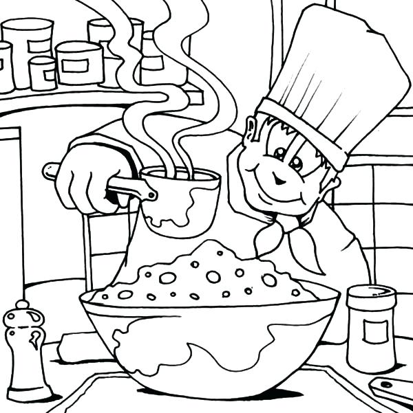 Chef Coloring Pages at GetDrawings.com | Free for personal ...