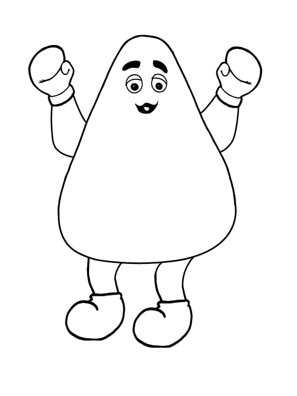 Free Grimace coloring page - Download, Print or Color Online for Free