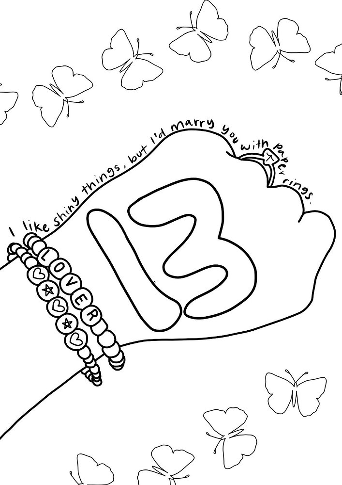 13 Taylor Swift Coloring pages for the ...