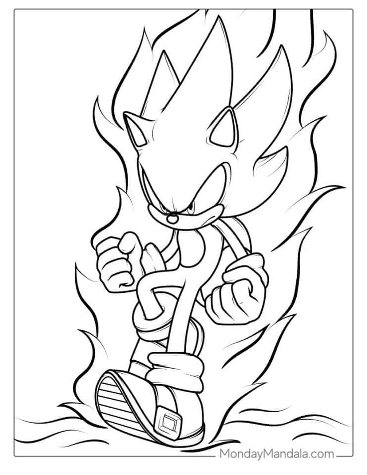 Sonic Coloring Pages ...