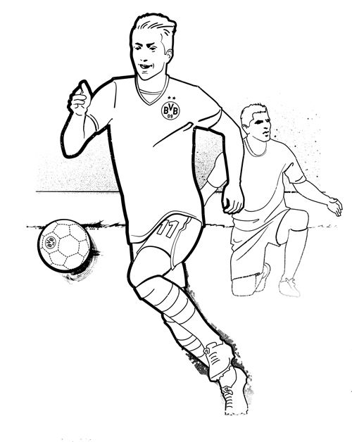 BVB Malbuch on Behance | Coloring books, Illustration, Male sketch