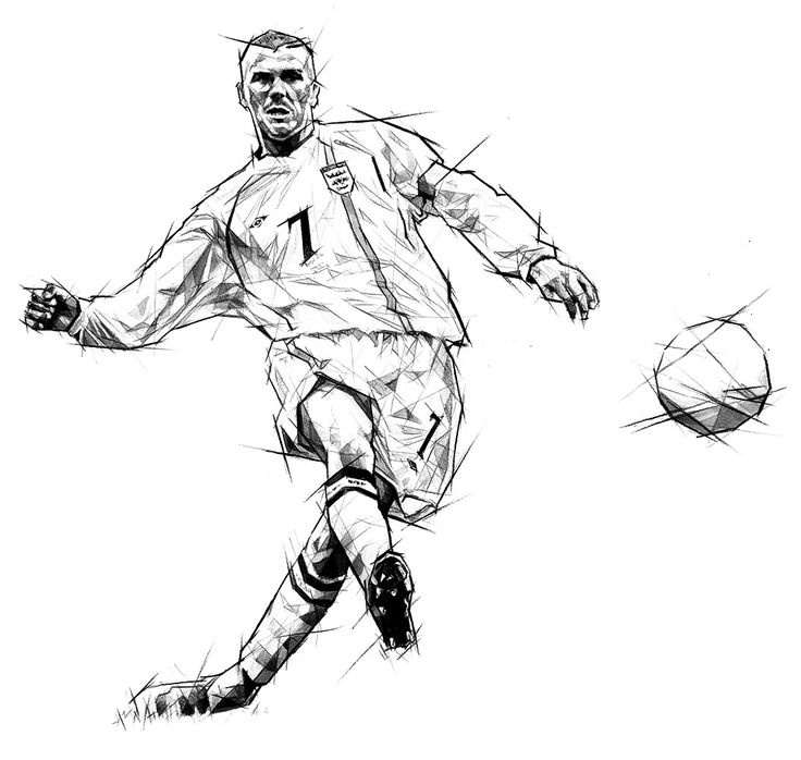 I was privileged enough to be asked by the guys at Bleacher Report to be  one of the eleven artists producing a illustrat… | David beckham, Beckham,  Football artwork