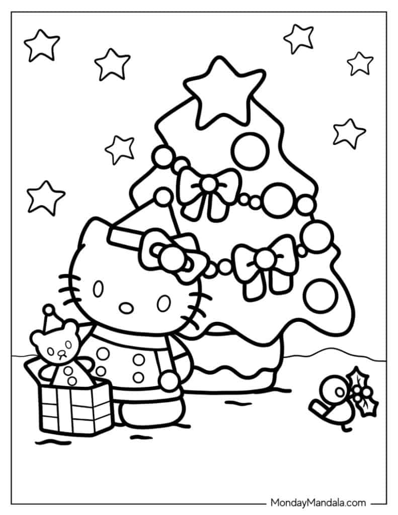 68 Hello Kitty Coloring Pages (Free PDF Printables)