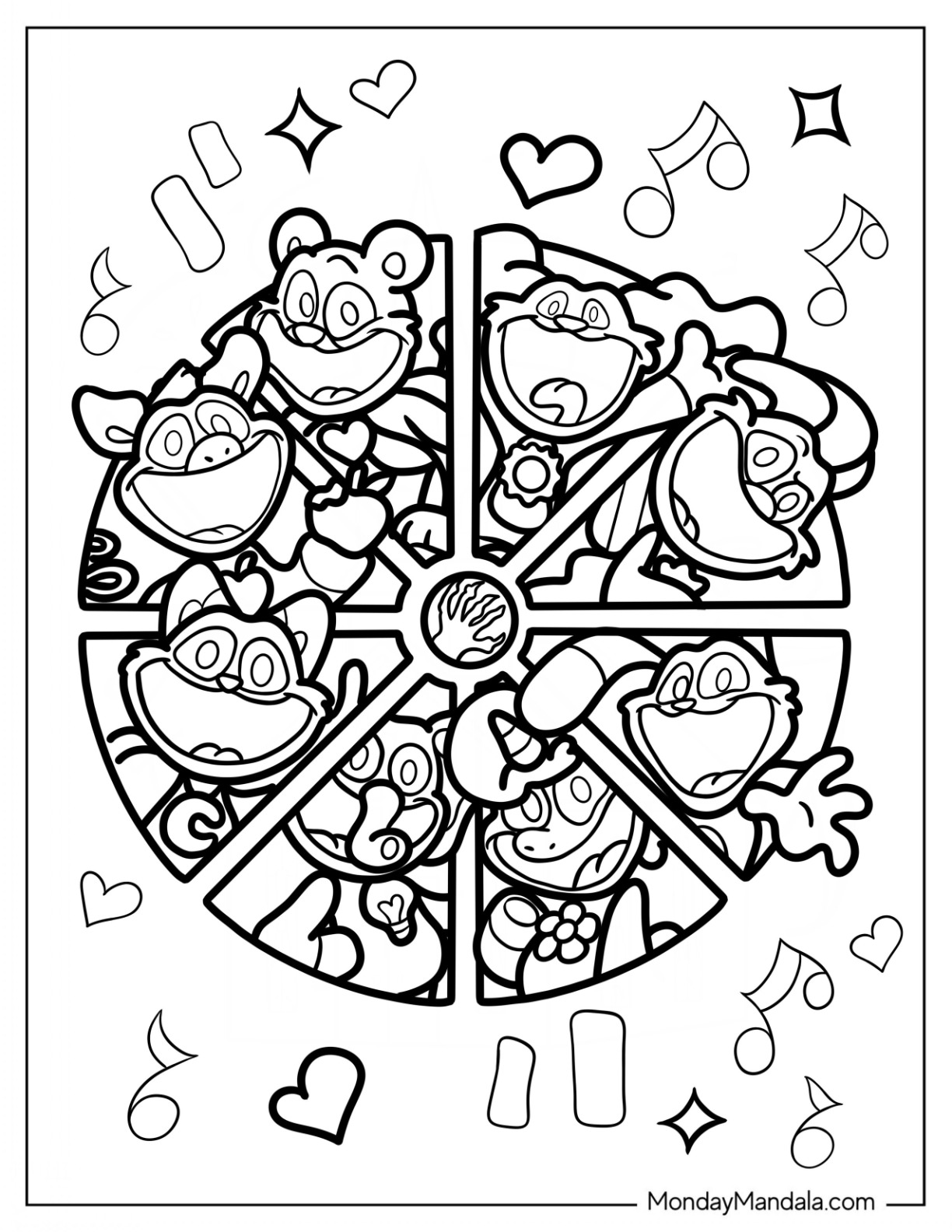 20 Smiling Critters Coloring Pages ...