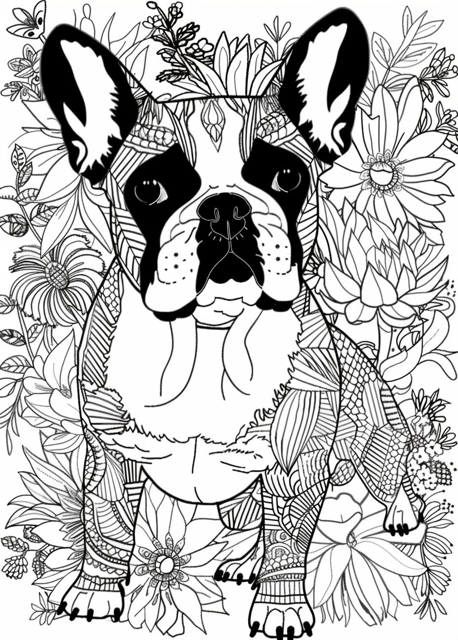 20 Cute French Bulldog Coloring Pages ...