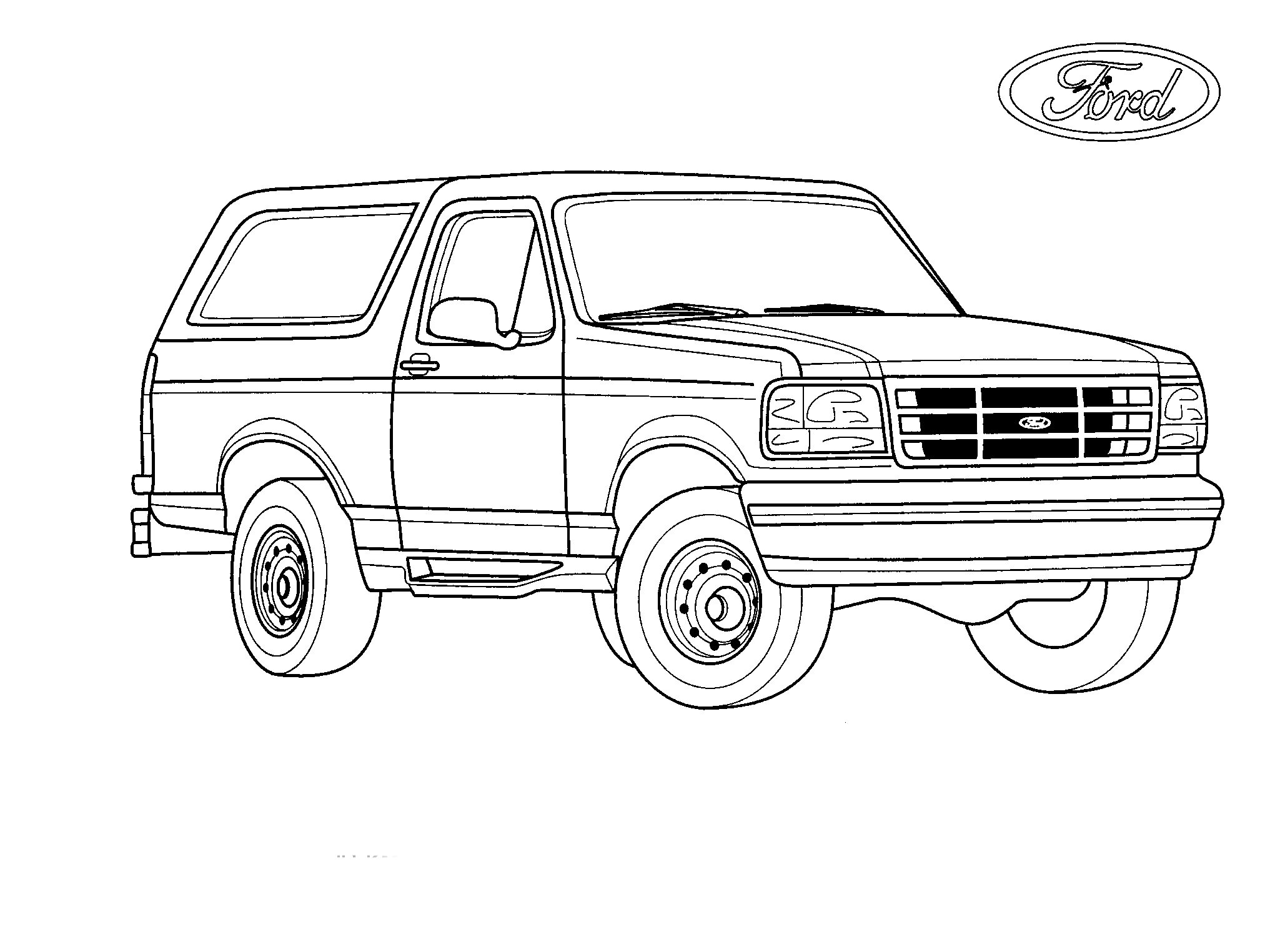 Coloring page - Big Ford