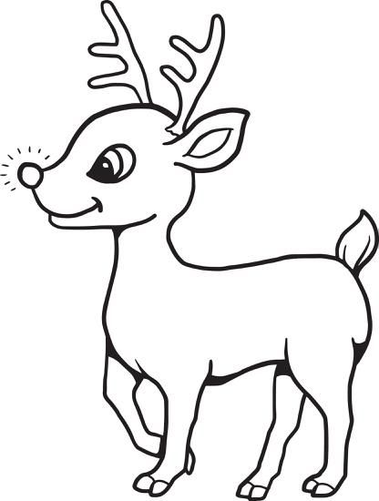 Printable Baby Reindeer Christmas Coloring Page for Kids | Desenho de papai  noel para colorir, Livro de colorir, Rena de natal