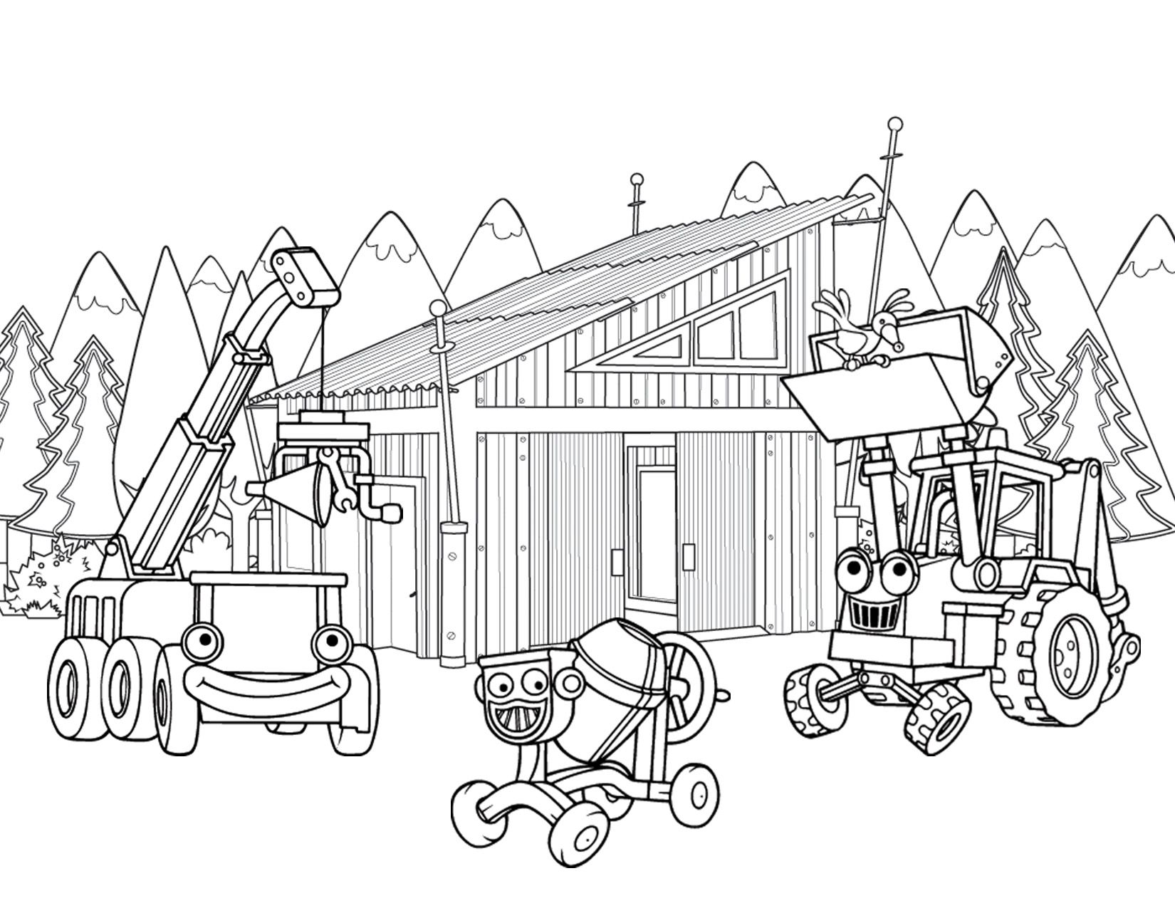 Backhoe Coloring Pages Free Printable - Coloring Pages For All Ages
