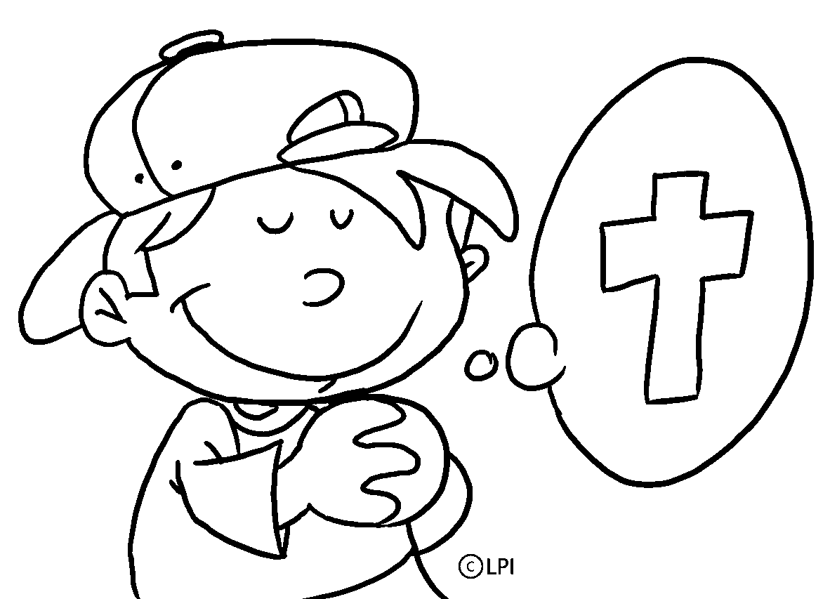 Coloring Page Of Boy Praying - High Quality Coloring Pages