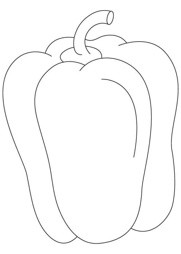 Capsicum fruit coloring pages | Download Free Capsicum fruit coloring pages  for kids | Best Coloring Pages