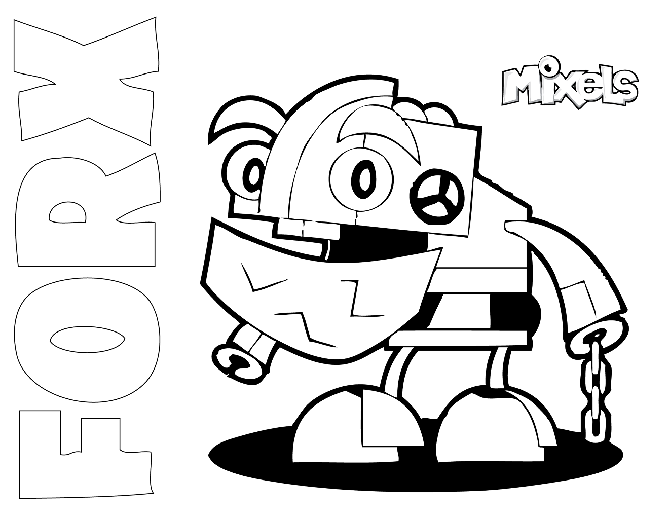 Forx Mixels Coloring Page - Free Printable Coloring Pages for Kids