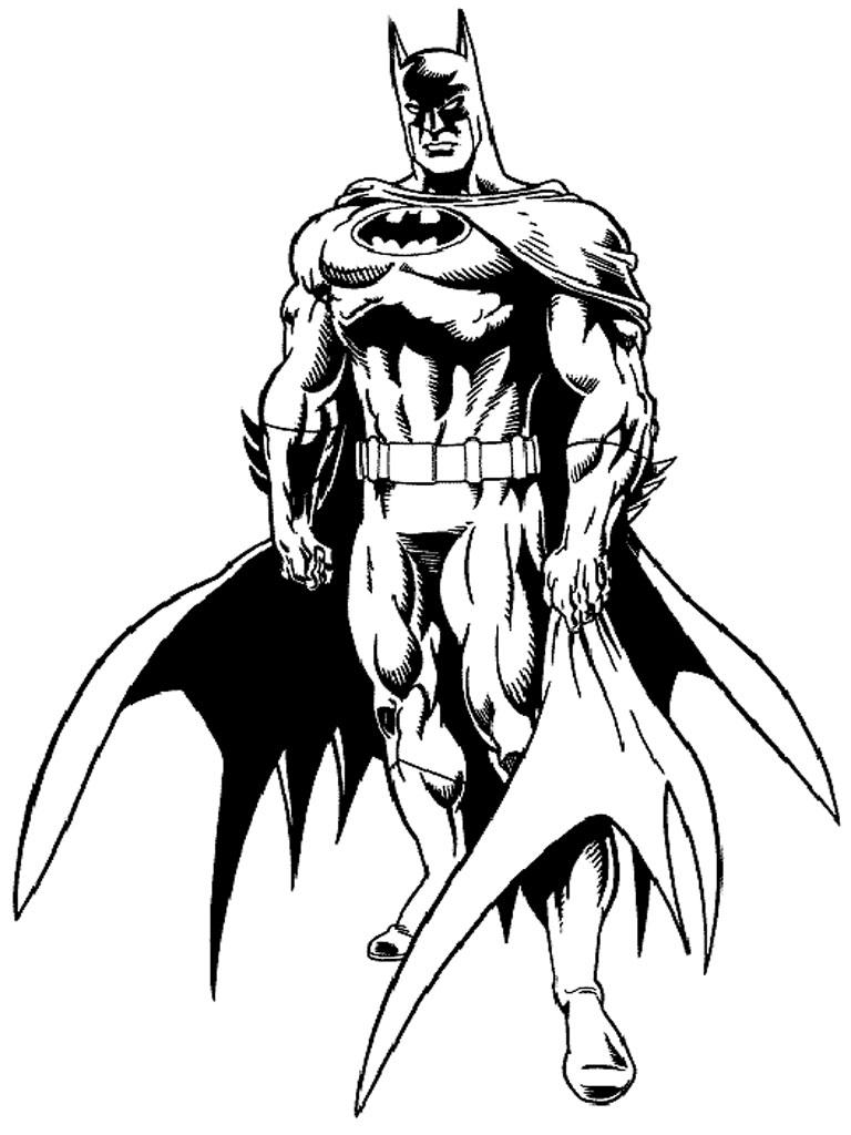 realistic batman coloring pages - Clip Art Library