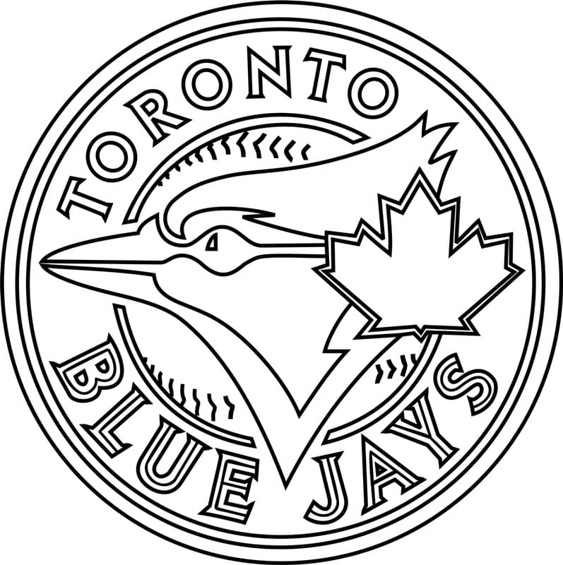 Toronto Blue Jays Logo Coloring Page - Free Printable Coloring Pages for  Kids