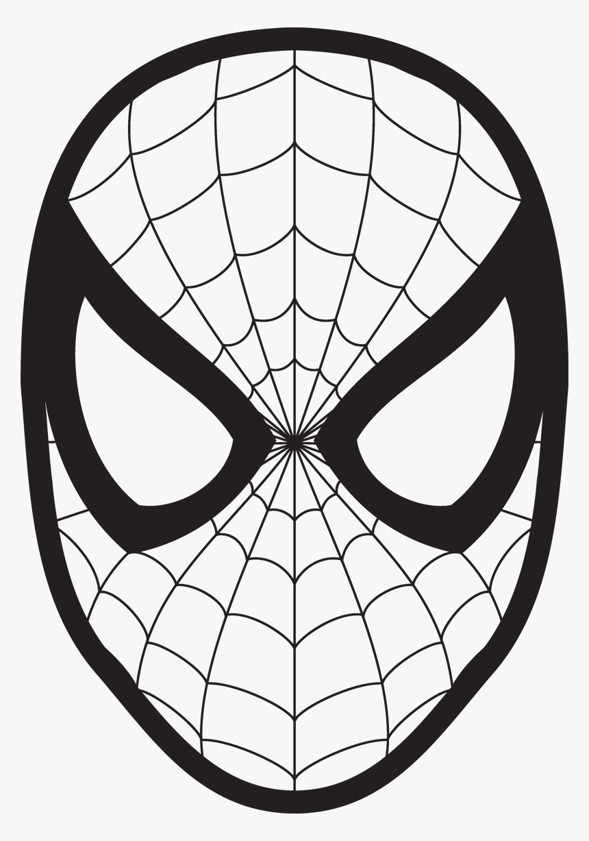 Transparent Spider Man Webs Png - Printable Spiderman Mask, Png Download -  kindpng