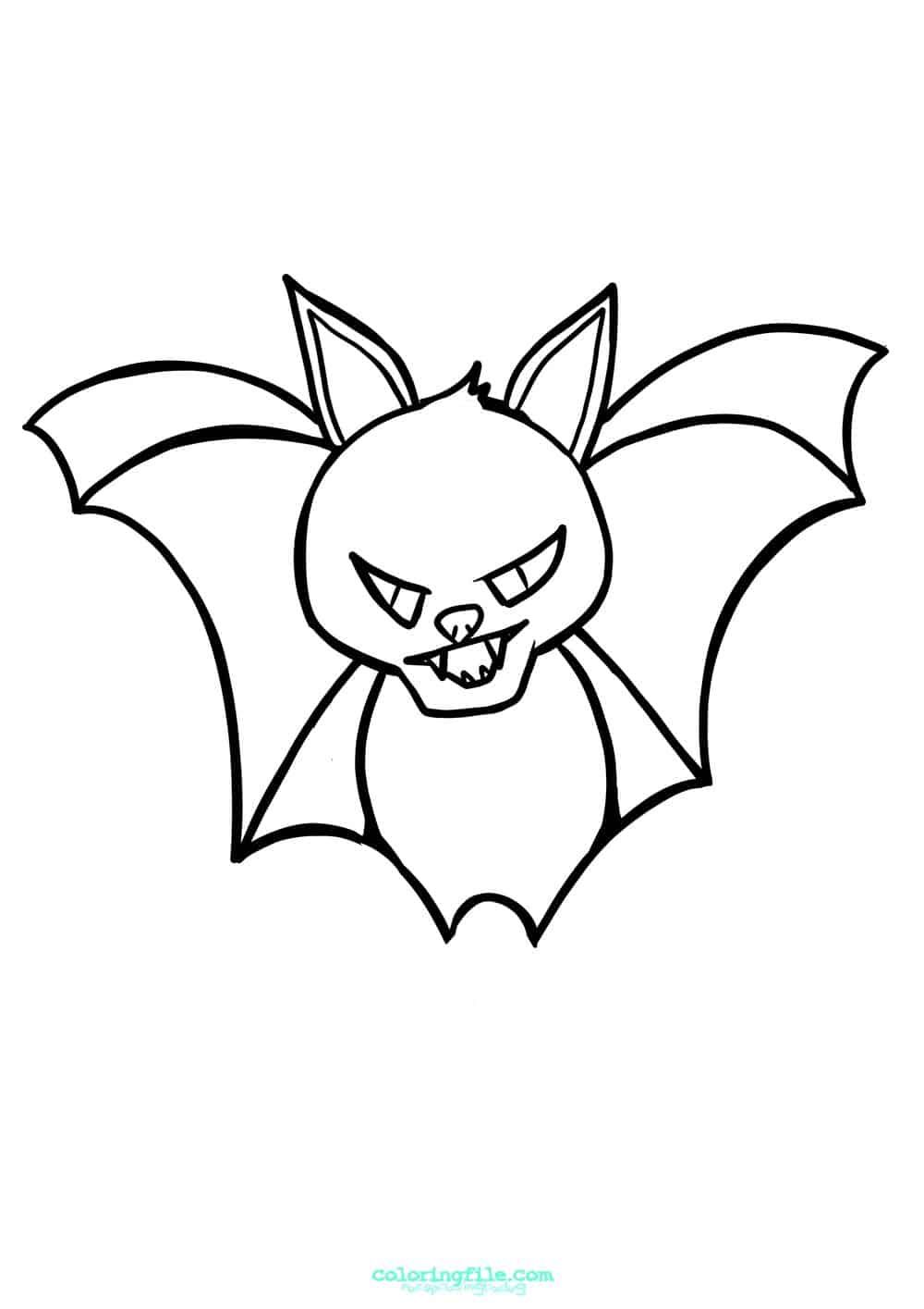 Halloween baby bat coloring page | Bat coloring pages, Halloween coloring,  Halloween coloring pages