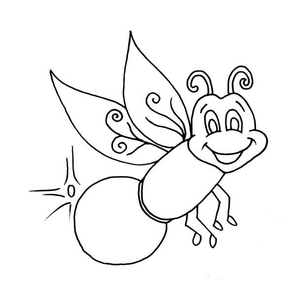 a firefly Colouring Pages | Coloring pages, Bug coloring pages, Cartoon  drawings