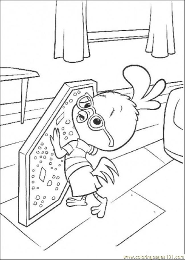 Pushing Coloring Page for Kids - Free Chicken Little Printable Coloring  Pages Online for Kids - ColoringPages101.com | Coloring Pages for Kids