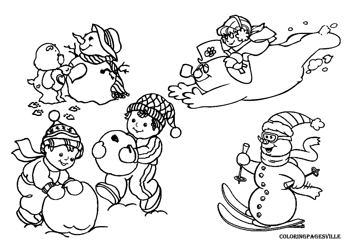 Snowman Coloring Pages - Colorine.net | #12989