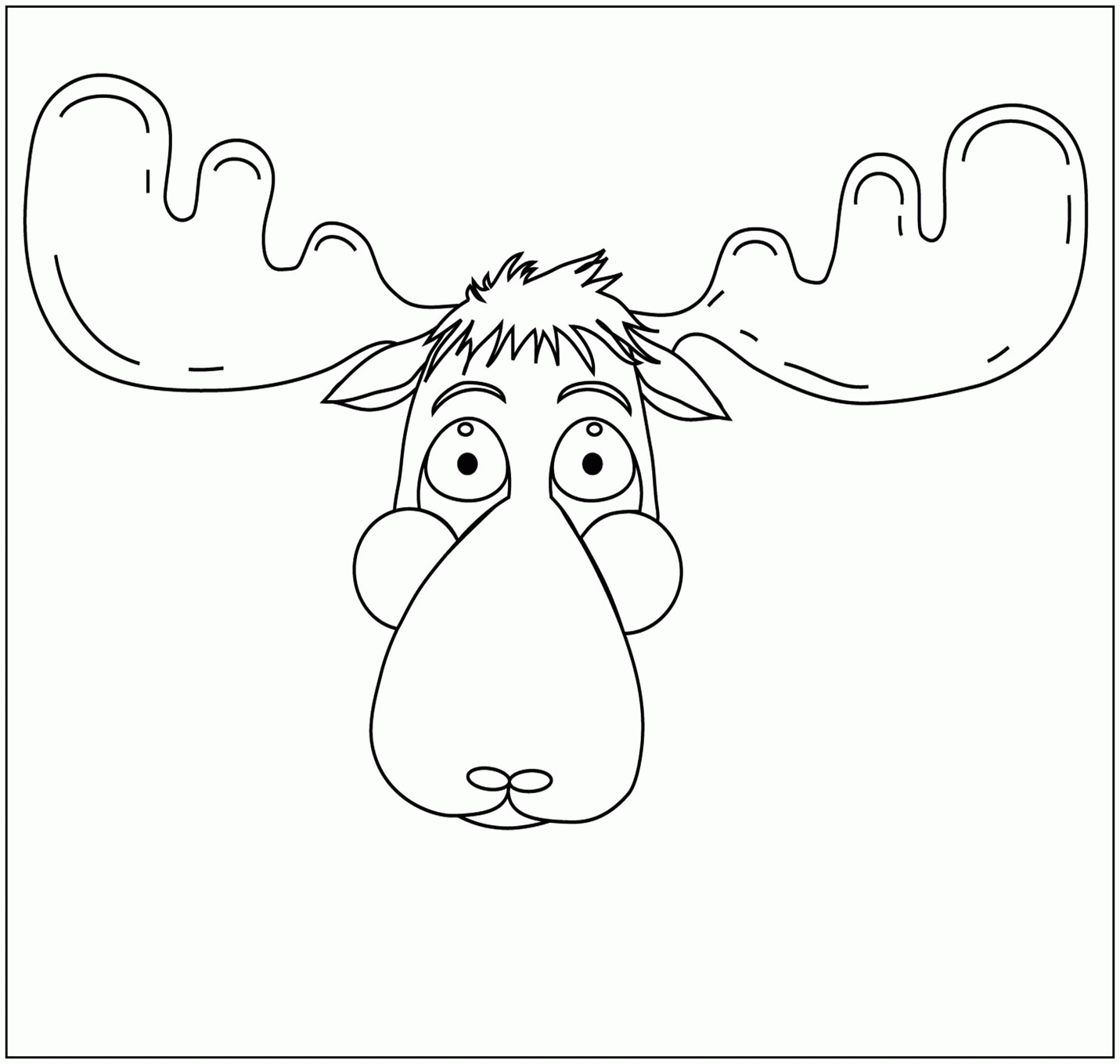 7 Pics of Moose Coloring Pages Template - Moose Coloring Pages ...
