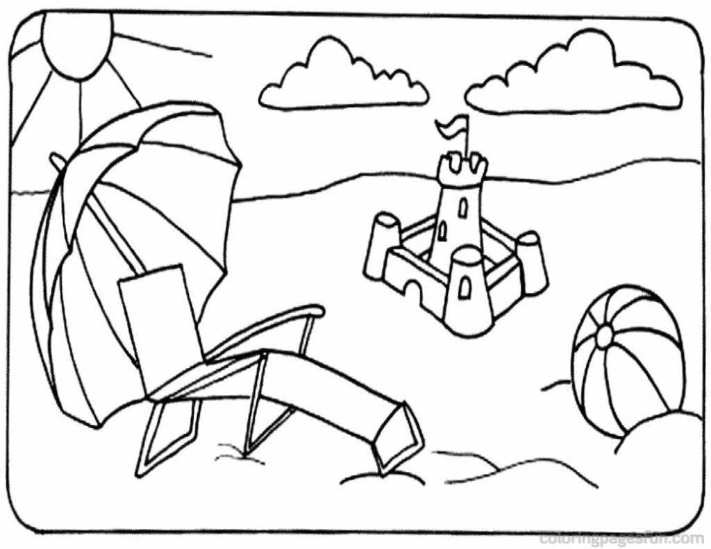 Coloring Pages : Incredible Free Beach Coloring Pages Picture ...