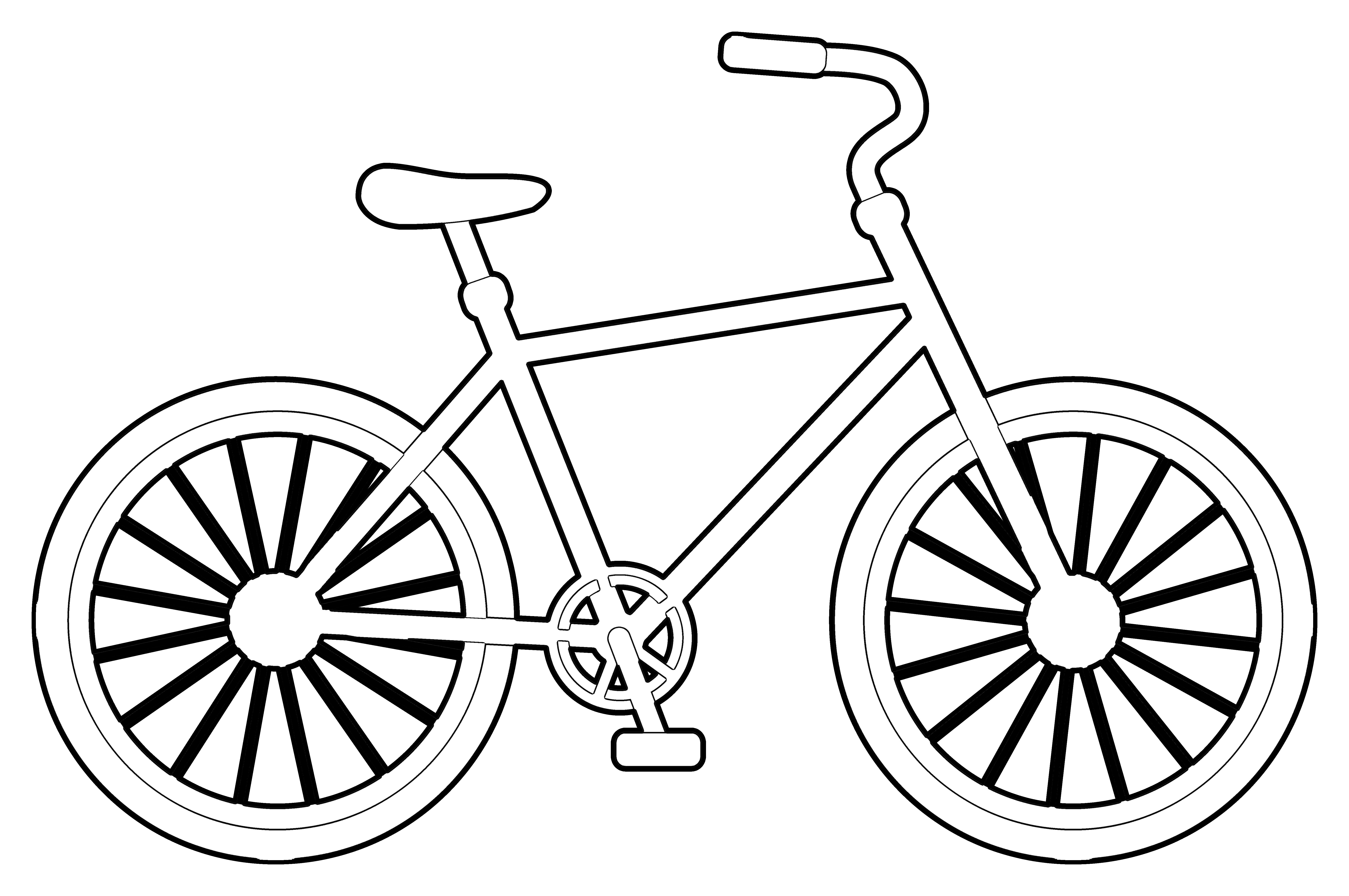 10 kids coloring pages bicycle - Print Color Craft