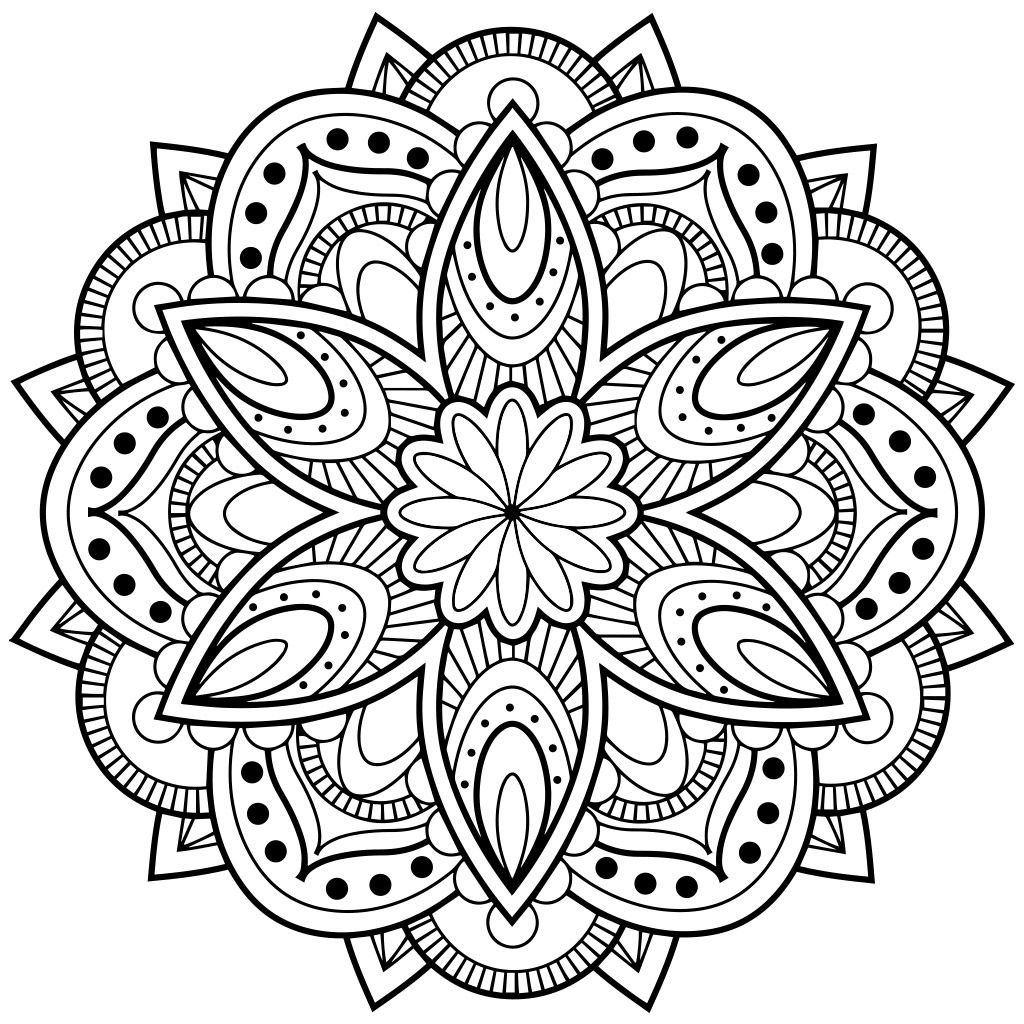 Mandala Coloring Pages | Abstract coloring pages, Mandala ...