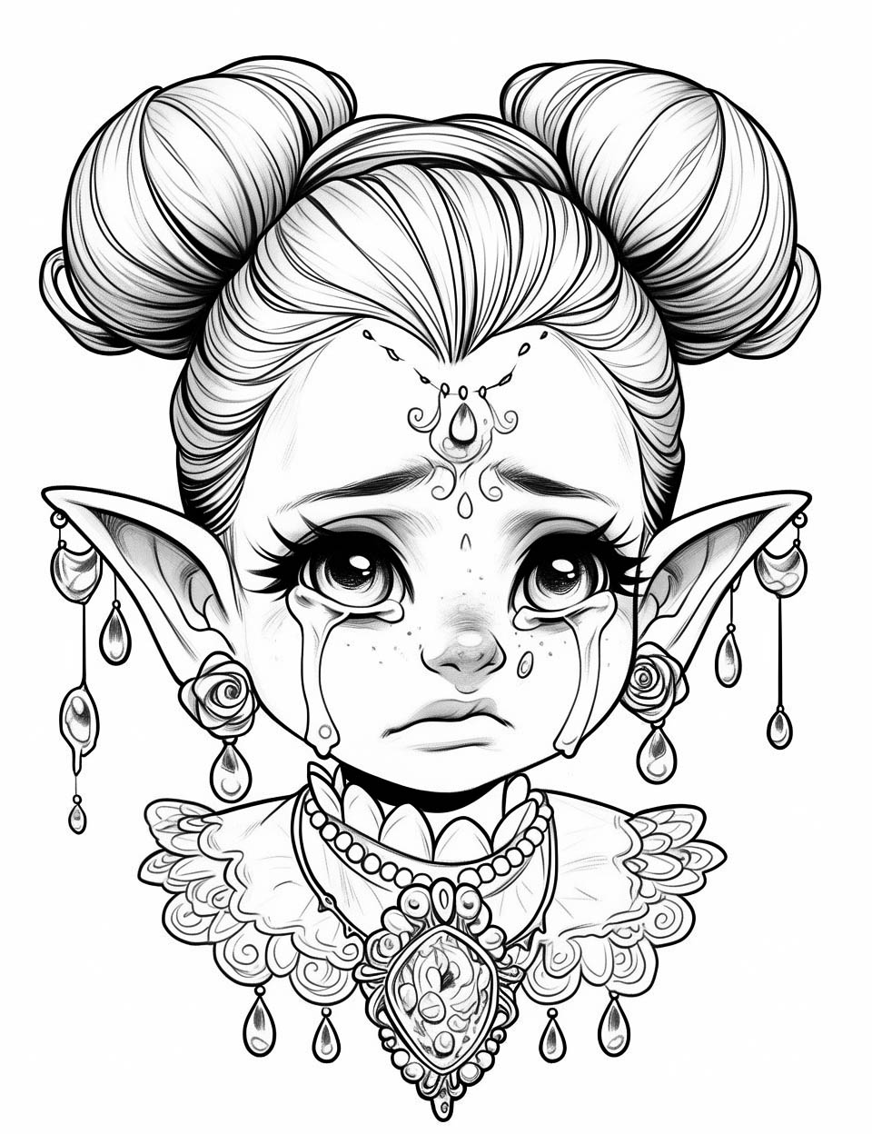 38 Stunning Elf Coloring Pages For Kids ...