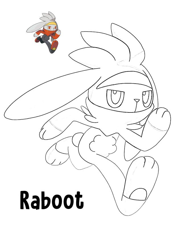 Raboot Pokemon coloring page | Pokemon coloring pages, Pokemon, Pokemon  coloring