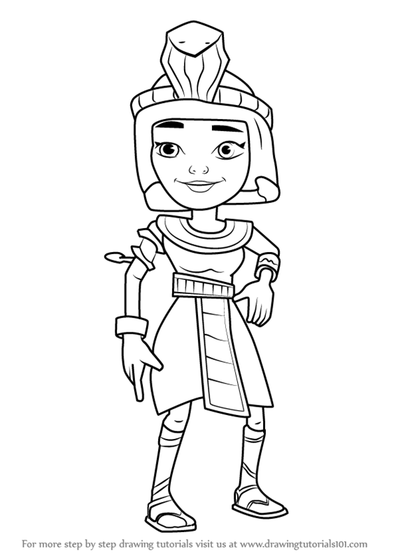 Subway surfer coloring pages