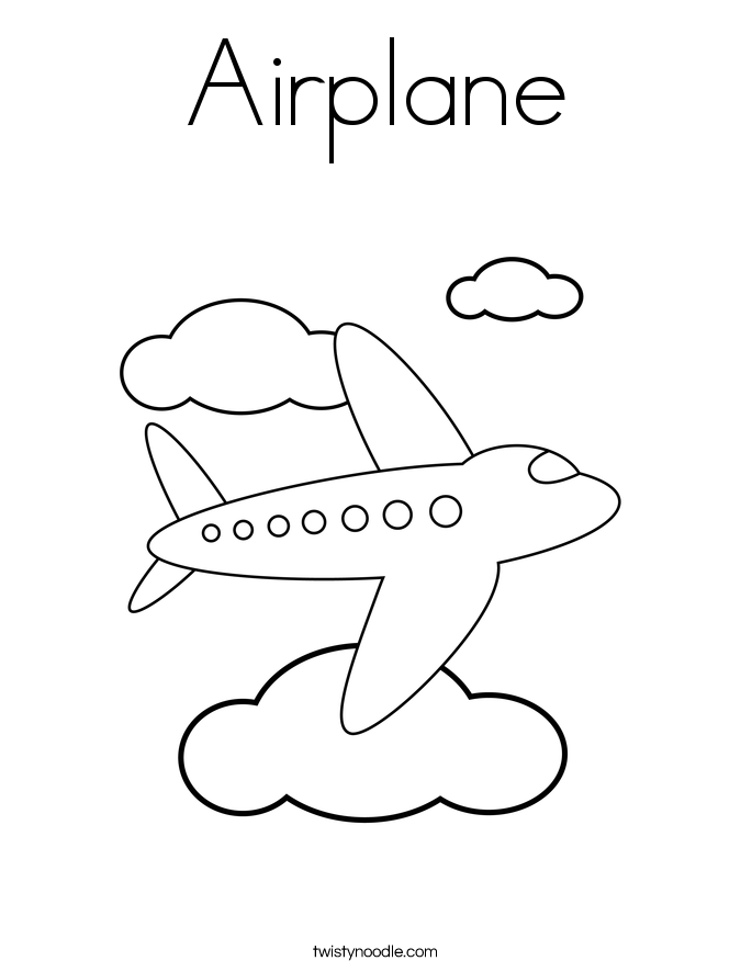 Airplane | Free Coloring Pages on Masivy World