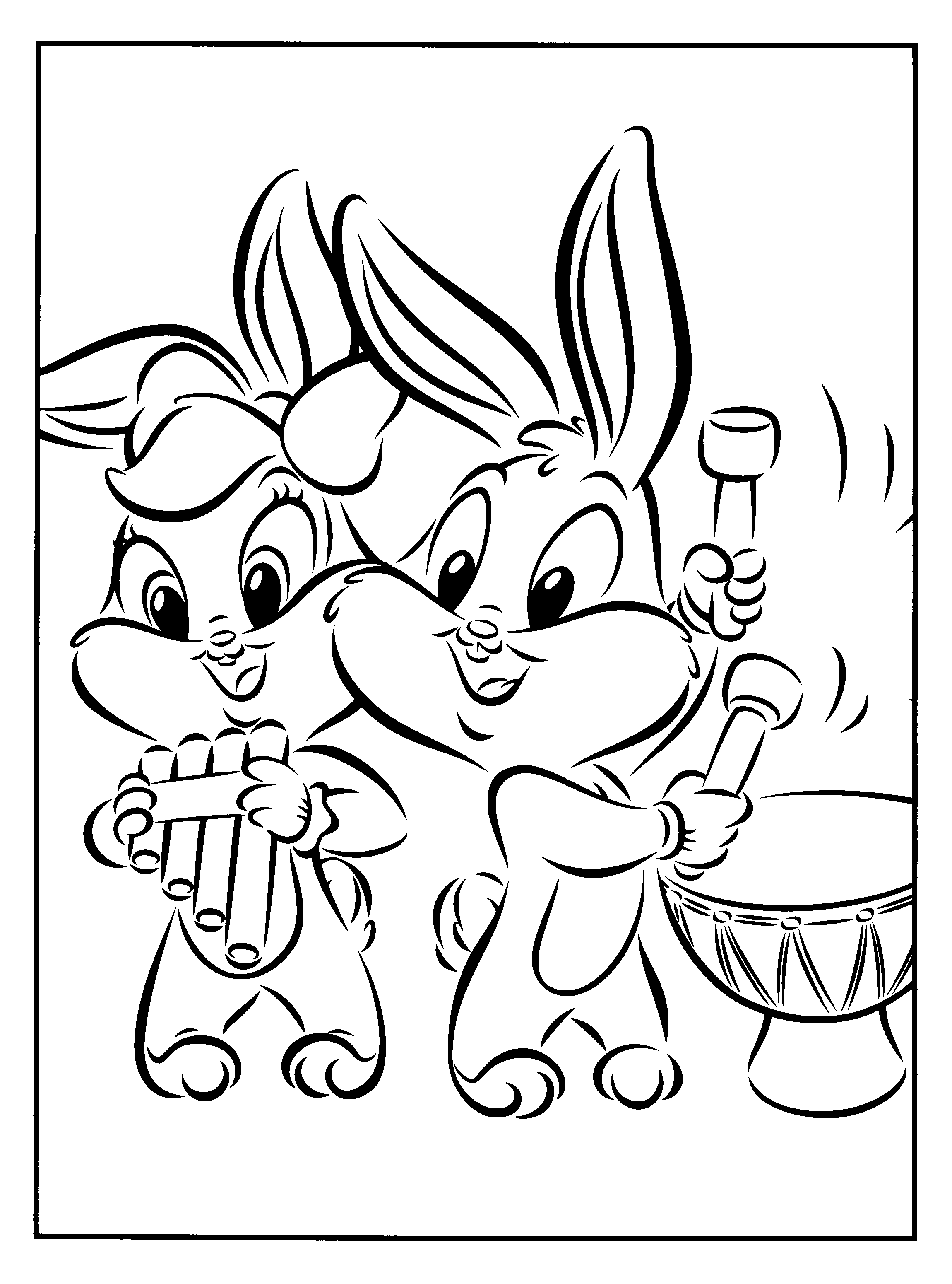 Baby looney tunes Coloring Pages