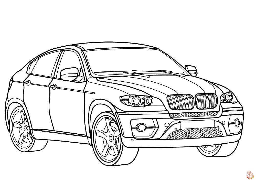Enjoy the Thrill of Coloring with BMW Coloring Pages
