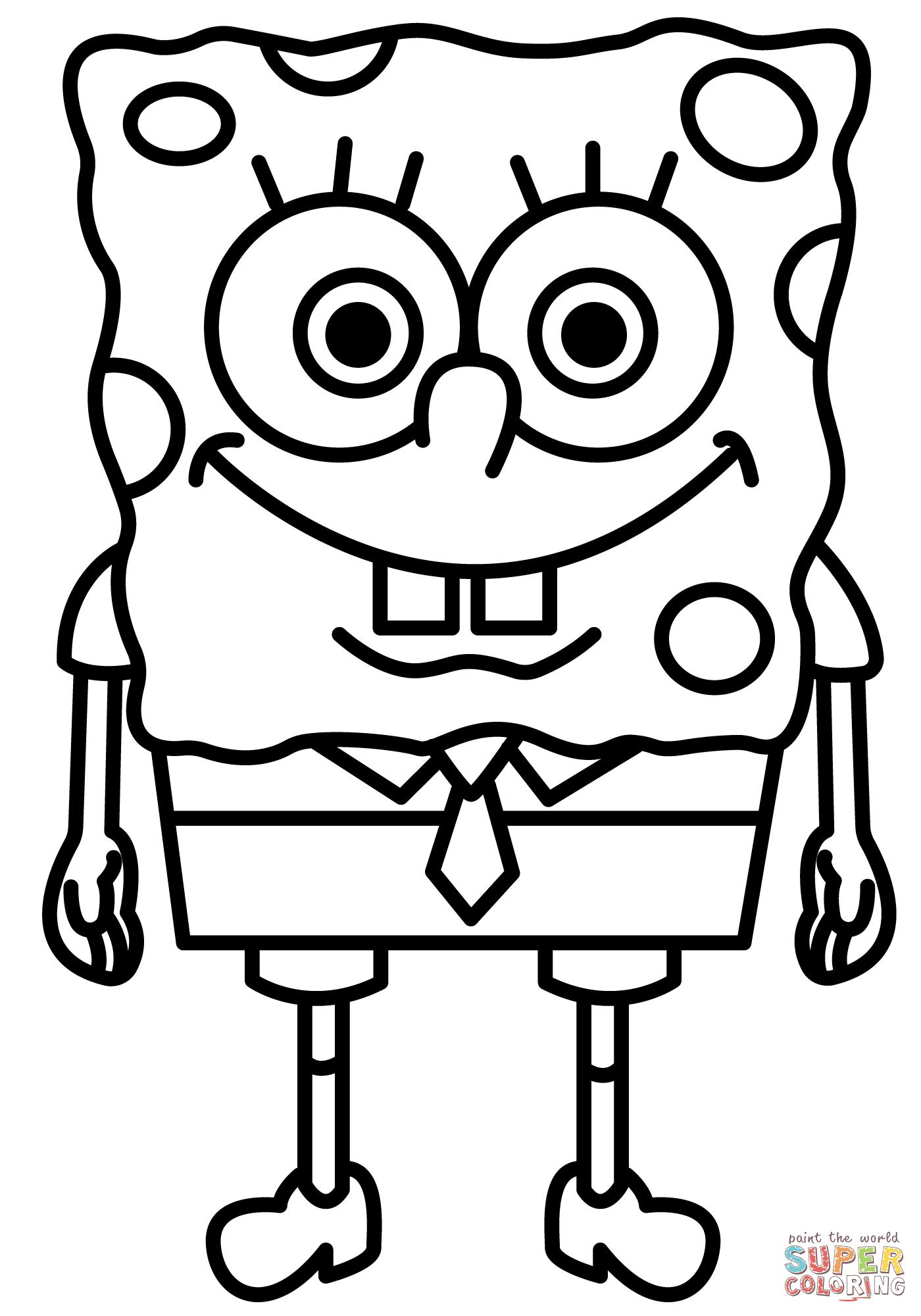 Shibi Spongebob coloring page | Free Printable Coloring Pages